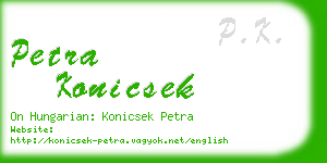 petra konicsek business card